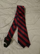 Bruno Piattelli Navy/ Red Hand Made 100 Silk Men  s Neck Tie New