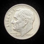 90% Silver - 1964 Roosevelt Dime- Circulated Condition - 06-6