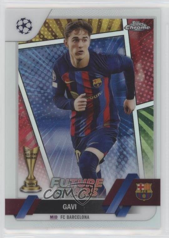2022-23 Topps Chrome UEFA Club Competitions Hero Variation Gavi #178 0z0m