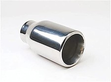 Different Trends Double Wall Straight Ss Exhaust Tip 2 25in Id 3 50in Od Different Trends Double Wall Straight Ss Exhaust Tip 2 25in Id 3 50in Od