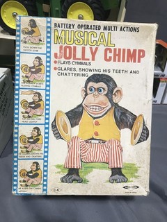 Musical Jolly Chimp Battery Operated Cymbals #7601 Japan Daishin