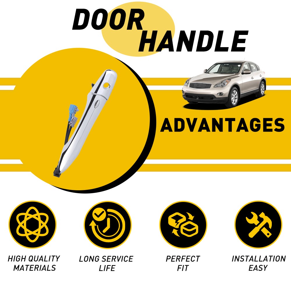 1-10x Front Driver Left Exterior Door Handle For 2009-13 Infiniti FX35 FX37 FX50 thumbnail 6