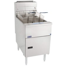 Pitco SG18-S Liquid Propane 75 lb. Stainless Steel Floor Fryer
