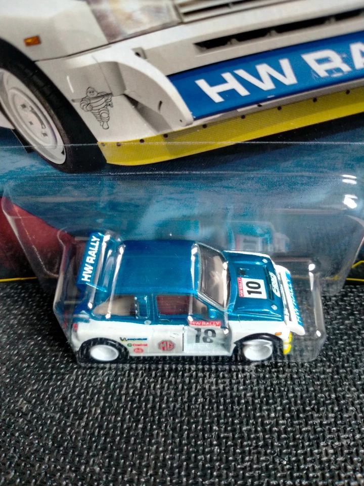 MG METRO 6R4 RALLY AUSTIN ROVER HOT WHEELS MATTEL 1/64 HAMMER CAR CULTURE 2024 - Immagine 3 di 4