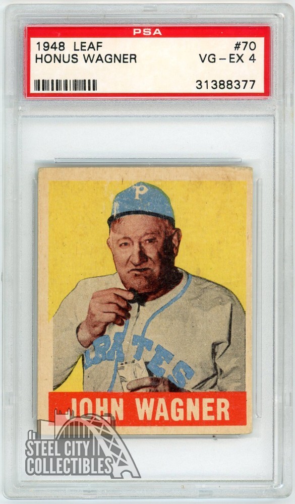 Honus Wagner 1948 Leaf Baseball Card #70 PSA 4