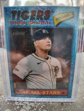 2026 Topps Heritage Tarik Skubal #281 Light Blue Sparkle Chrome, Detroit Tigers