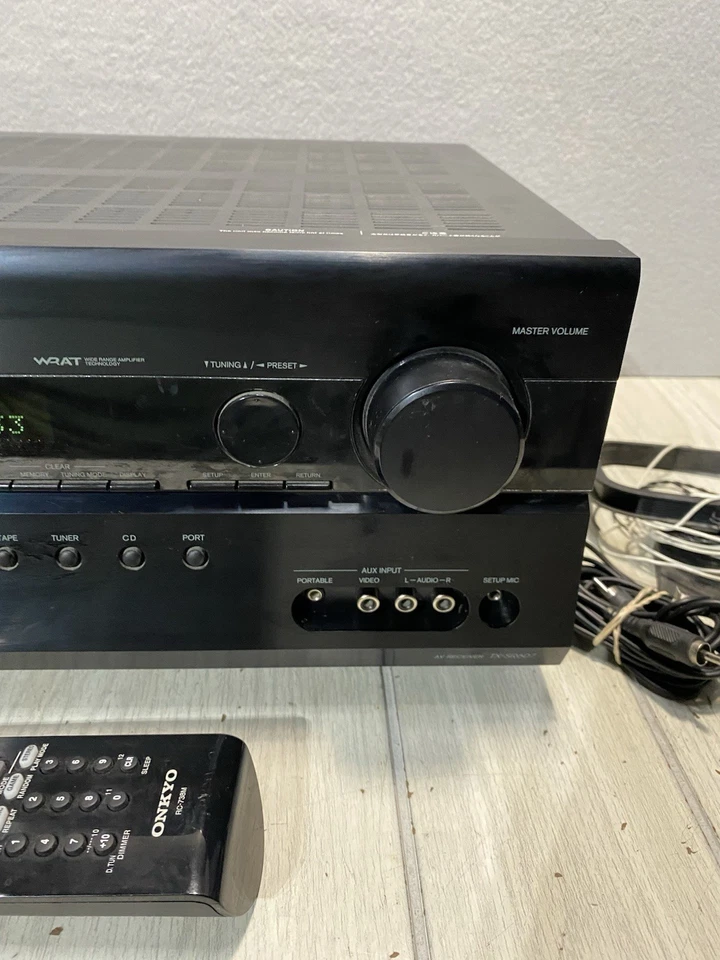Onkyo TX SR607 7.2 Channel Home Theatre AV Receiver Bundle With Remote! - Image 4 of 4