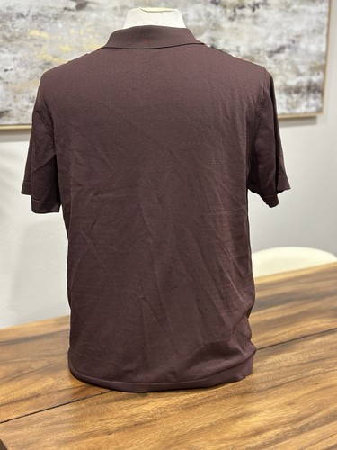 PJ Paul Jones Herren Strick Poloshirt Gr. Large Streifen Knopfleiste Retro Vintage Style - Bild 2 von 8