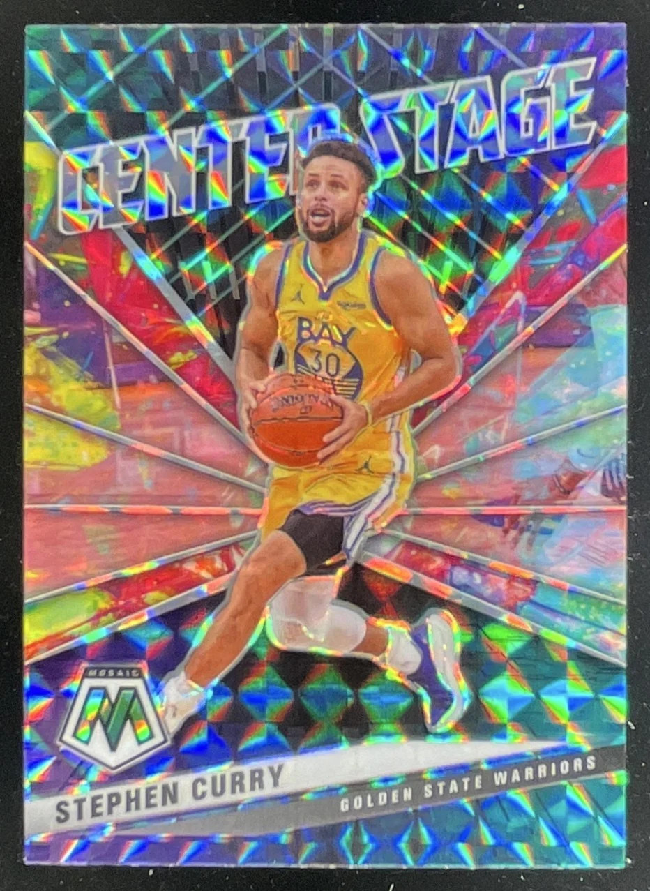 2020-21 Panini Mosaic Center Stage #17 Stephen Curry
