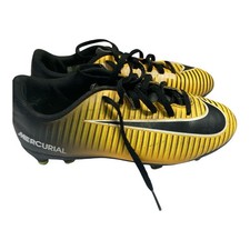 Nike Mercurial Vortex III Jr Soccer Cleats Yellow Black 831952-801 4.5y
