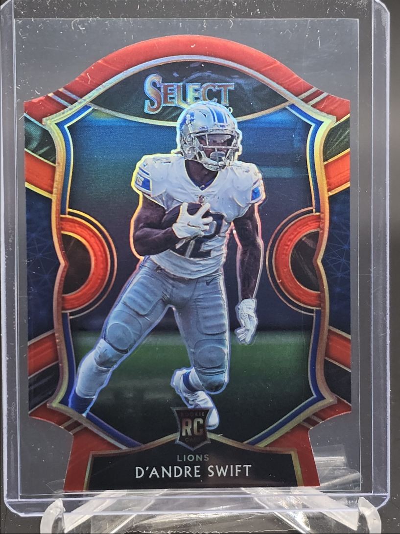 D'ANDRE SWIFT 2020 SELECT CONCOURSE ROOKIE DIE CUT RED PRIZM RC Q6903
