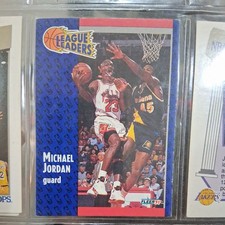 1991-92 Fleer - League Leaders Michael Jordan #220 EX VG Authentic 