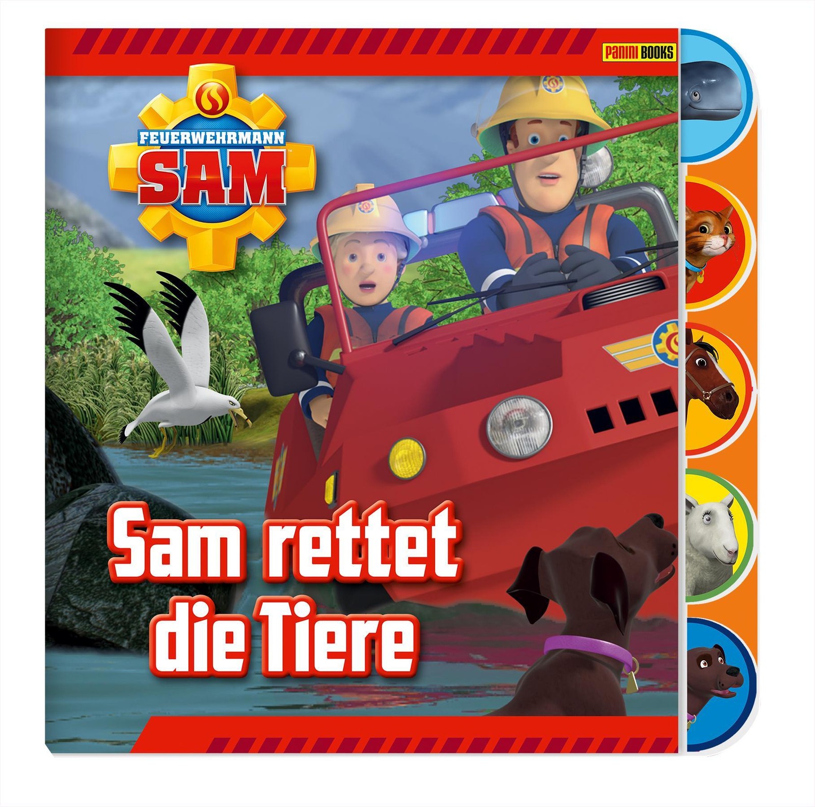 Feuerwehrmann Sam Pappbilderbuch: Sam rettet die Tiere - Bild 2