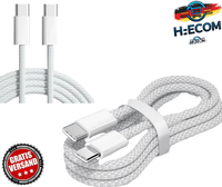 2X Usb C Auf Usb C Kabel 60W Pd Schnellladekabel Geflochten FüR Handy & Tablet