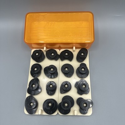 16 Cam Sewing Machine Attachments w/Original Case Deluxe Zig Zag Vintage