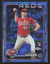 Carson Spiers 2024 Topps Chrome Sapphire Edition #365 Cincinnati Reds