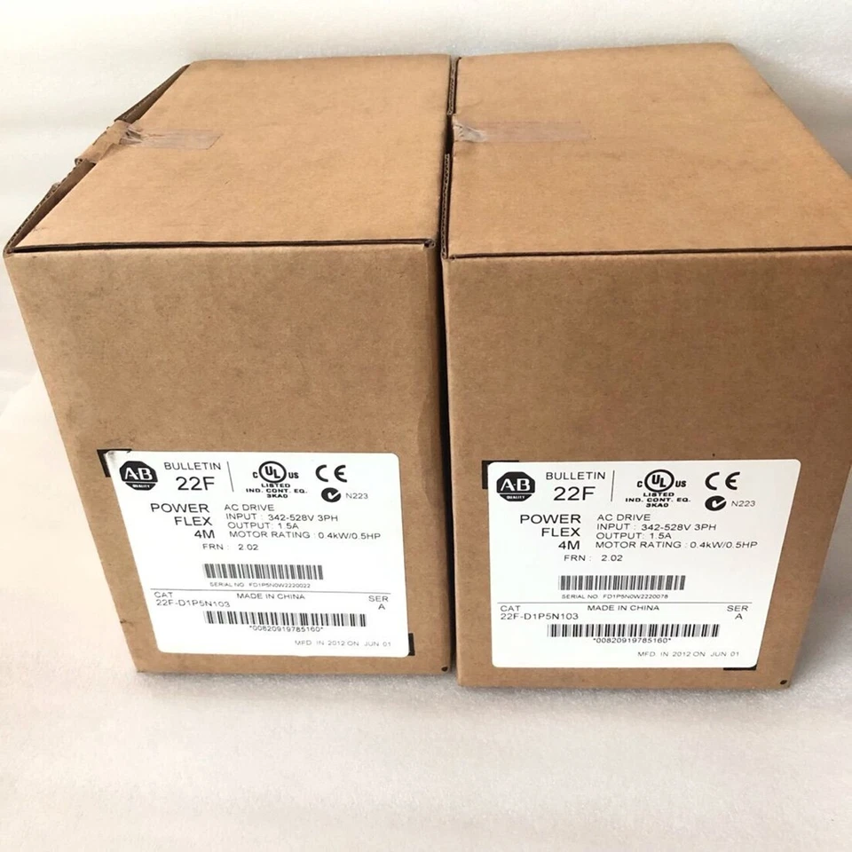 22F-D1P5N103 Allen-Bradley PowerFlex 4M 0.4 kW 0.5 HP AC Drive 22FD1P5N103 NEW - Image 2 of 3