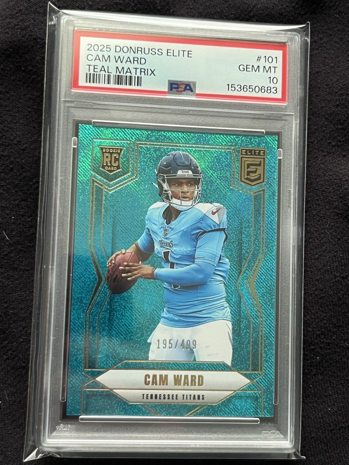 Cam Ward Panini Donruss Elite #101 Teal Matrix