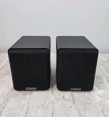 Micca COVO-S Compact 2-Way Bookshelf Speakers Black Tested Working