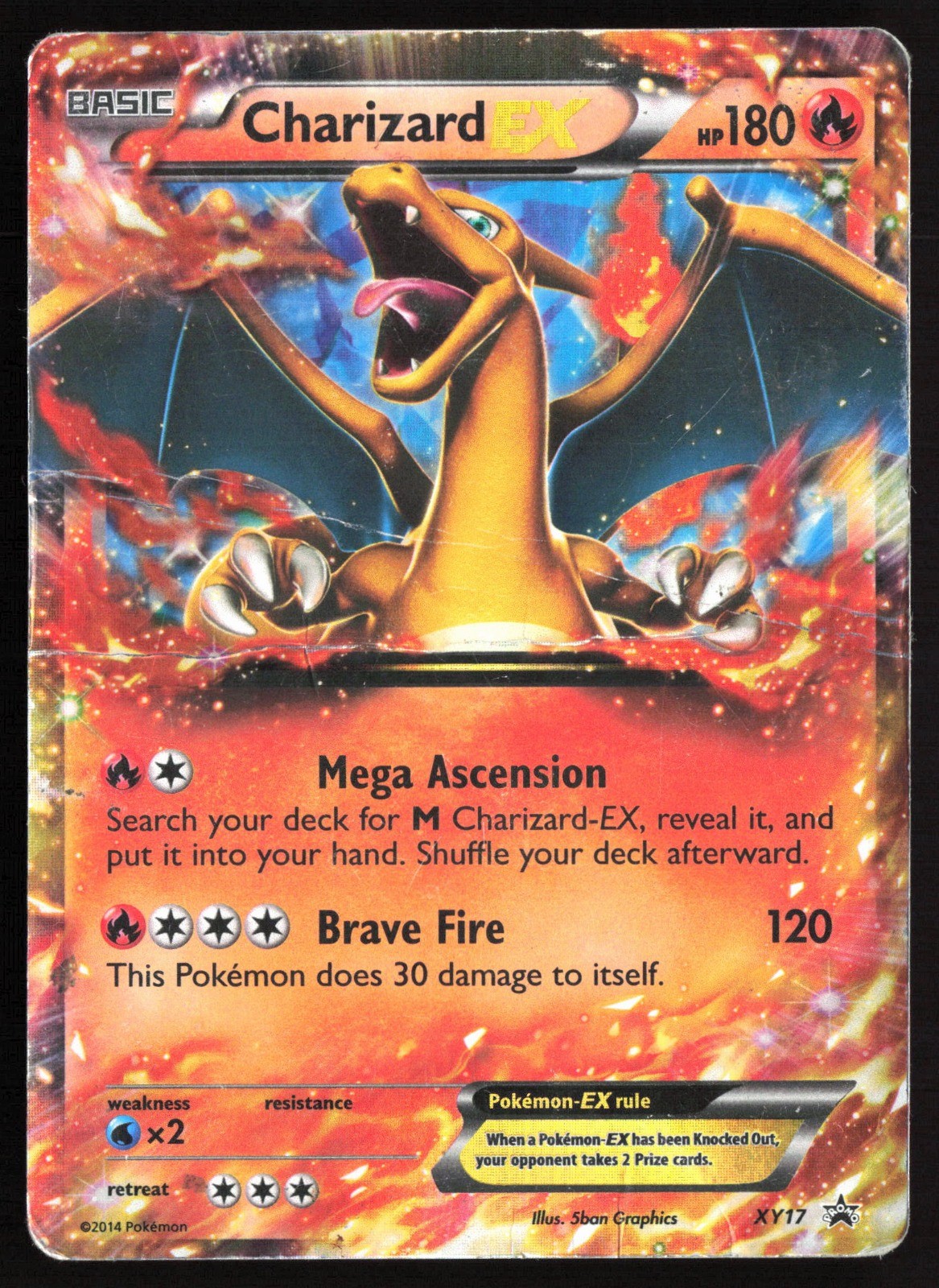 Pokemon Charizard EX - XY17 XY Promos Holo Promo DMG