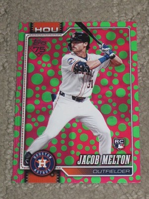 2026 Topps Series 1 Jacob Melton Rookie Easter Pink Green Polka Dot RC #148 Read