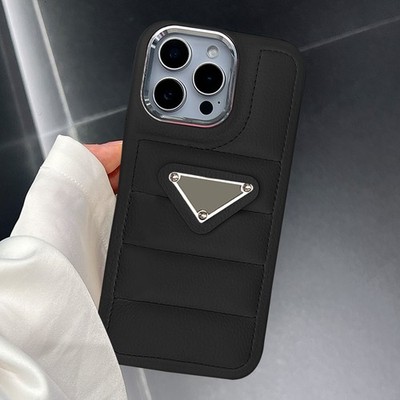 For iPhone 17 Air 16 15 14 13 Pro Max Puffer Jacket The Puffer Case Luxury Cover