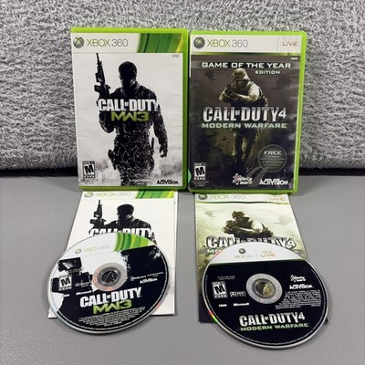 Call of Duty XBOX 360 Bundle Lot 2 Modern Warfare MW3 CIB Complete