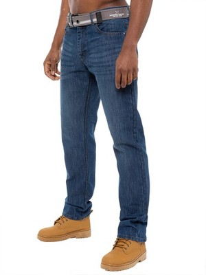 für Herren Designer Denim Jeans aus 100% Baumwolle mit normaler Passform, Gro...