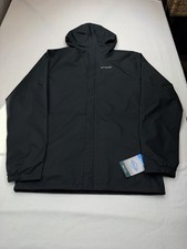 Columbia Youth Hikebound II Jacket Rain/Wind Black NWT Size XL 70 MSRP