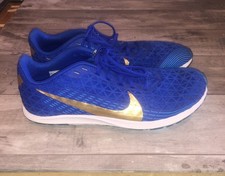 Nike AJ0851-400 Zoom Rival Blue Gold Cross Country XC Spikes Track Shoes Mens 7