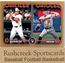 2024 Topps Update #US315 David Bañuelos / Matt Krook RCOM, /2024 Gold