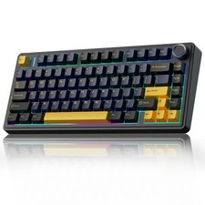AULA F75 75% Wireless Mechanical Keyboard,2.4Ghz/Type-C/BT5.0 Cool Black