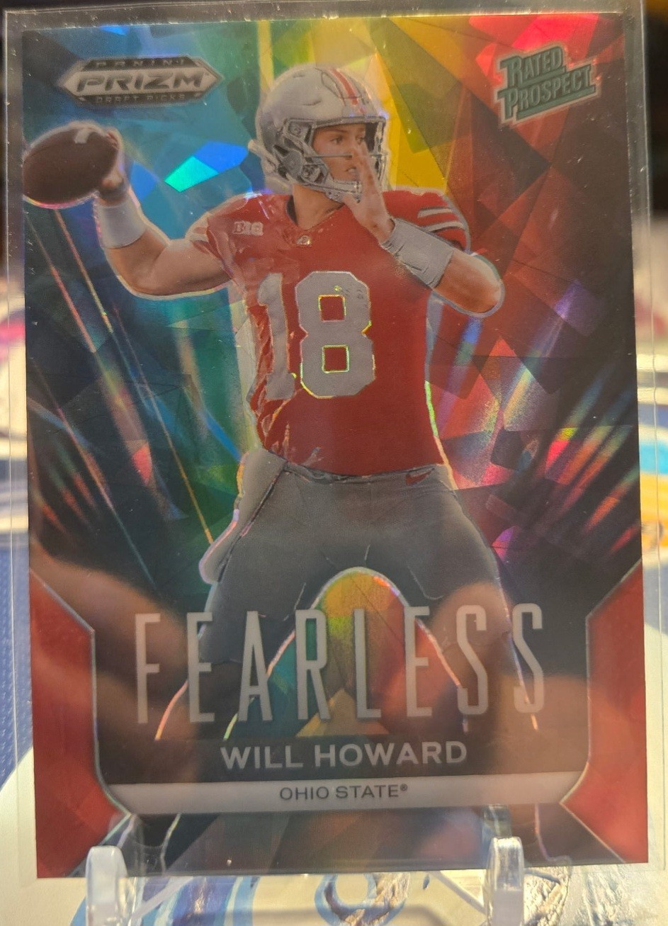 2024 Panini Prizm Draft Picks #F-WH Will Howard Fearless Red Ice
