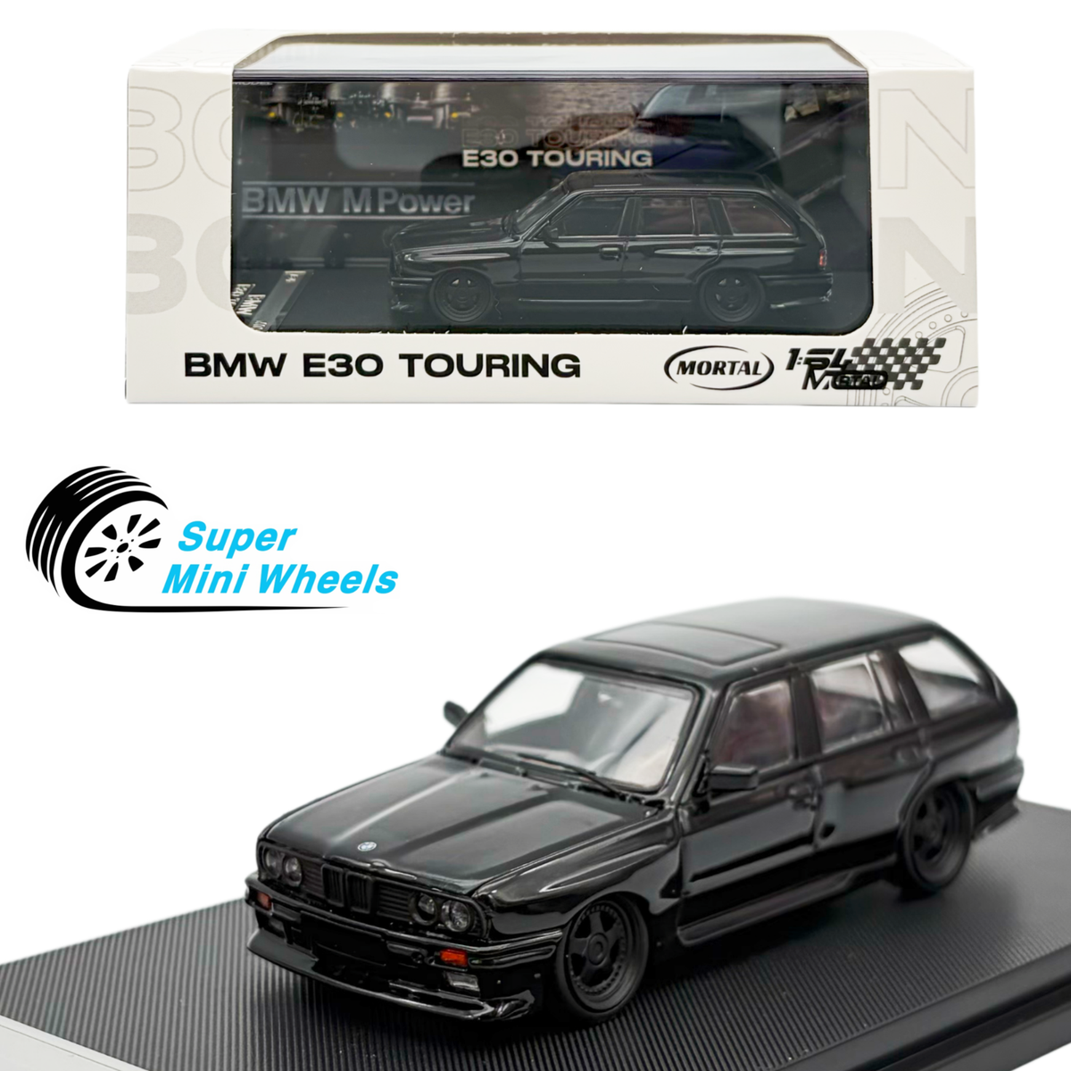 Mortal 1:64 BMW M3 E30 Touring Black | eBay
