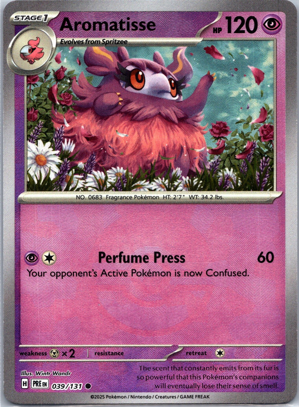 Aromatisse (Poke Ball Pattern) Common SV: Prismatic Evolutions 039/131 NM