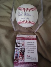 Bob Gibson Autographed/HOF 81 Inscribed OML Baseball With JSA Coa.