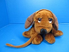 FIESTA Brown Wrinkle Puppy Dog Plush w/Leash Stuffed Animal A12125