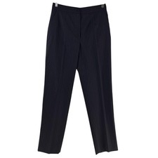Dolce&Gabbana Dress Pants Womens IT 44 Au 10 Black Pinstripe Wool Twill 137850