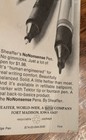 Vtg NIP Fine Point BLACK Sheaffer People's Cartridge Fountain Pen Chrome Trim — photo 6