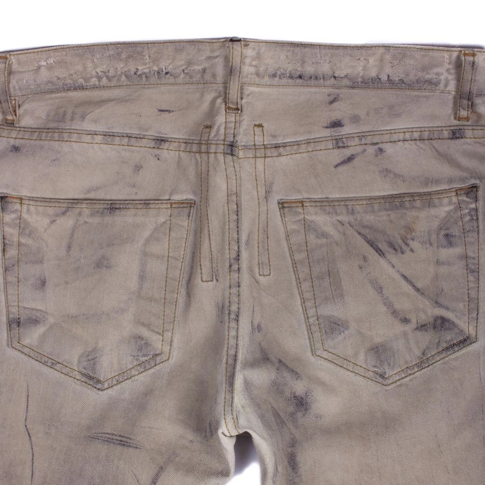 RICK OWENS DRKSHDW ARCHIVAL DIRTY WASHED 灰色棉紧身牛仔裤 26 码 — 第 4/4 张图片