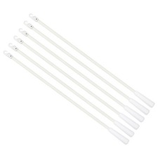 6Pcs 17" Blinds Wand Replacement, Blinds Tilt Wand with Hook and Grip, White