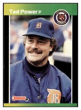 Ted Power 1989 Donruss #153 Detroit Tigers VTG Baseball *326