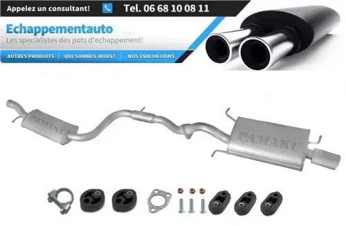 Échappement avec silencieux central de qualité supérieure pour Volvo S40 I 1.9 2.0 T 1997-2004