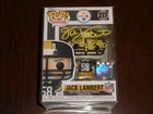 Jack Lambert Signed Football Funko Pop! Figure Beckett COA Auto Steelers HOF 90
