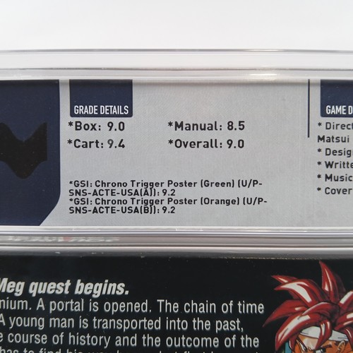 Chrono Trigger SNES Super Nintendo CIB (With Both Inserts) - Wata Graded 9.0 - Picture 3 of 3