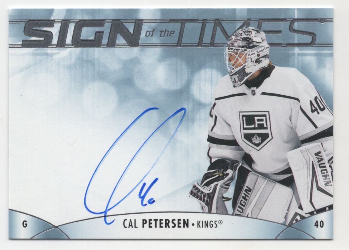 2023-24 SP Authentic Sign of the Times Cal Petersen Auto Los Angeles Kings #CP