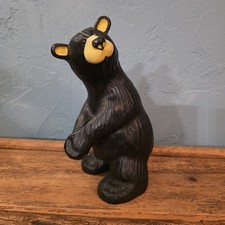 Big Sky Carvers BEARFOOTS "Tiger" Golf Bear Collection Jeff Fleming 8" Tall