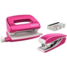 AKTION: LEITZ Locher und Heftgeräte Set NeXXt WOW pink mit Prämie nach...