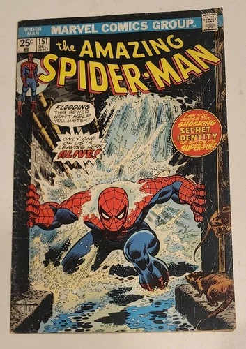 AMAZING SPIDER-MAN #151 ROSS ANDRU CLASSIC ROMITA COVER  VG