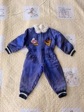 1940s Childrens japanese sukajan souvenir snowsuit, pluto Donald Duck, Disney